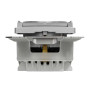 Розетка з заземленням, зі шторками, та з кришкою IP44 Алюміній Sedna Design Schneider Electric SDD213024