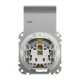 Розетка з заземленням, зі шторками, та з кришкою IP44 Алюміній Sedna Design Schneider Electric SDD213024