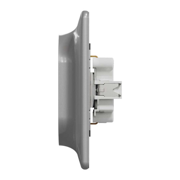 Подвійна розетка 2P+E з заземляючим контактом, Алюміній Sedna Design Schneider Electric SDD313221