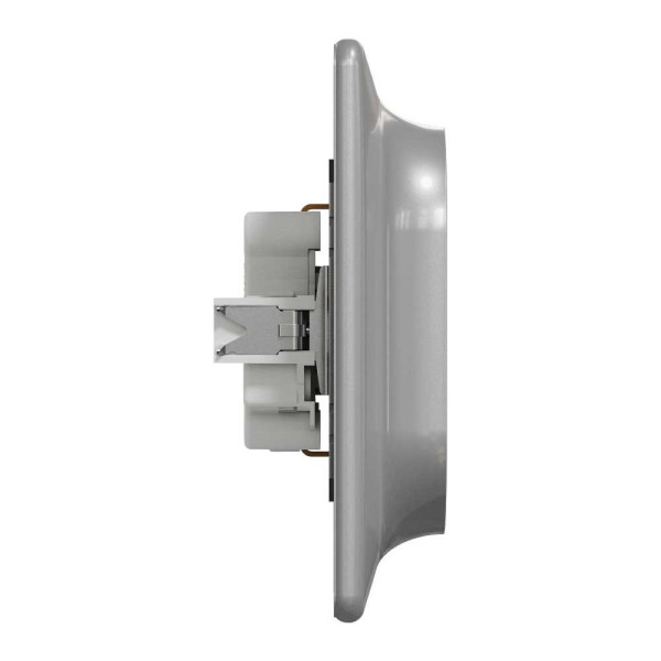 Подвійна розетка 2P+E з заземляючим контактом, Алюміній Sedna Design Schneider Electric SDD313221