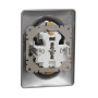 Подвійна розетка 2P+E з заземляючим контактом, Алюміній Sedna Design Schneider Electric SDD313221