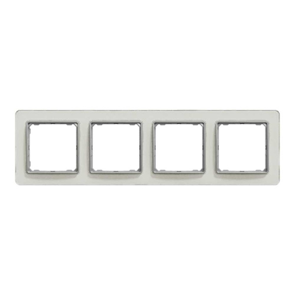 Рамка 4-постова  Штучне Біле скло Sedna Elements Schneider Electric SDD360804