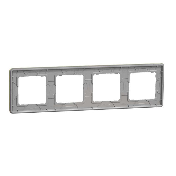 Рамка 4-постова  Матове золото Sedna Elements Schneider Electric SDD371804