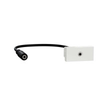 Розетка Minijack 1 модуль білий, NU343318