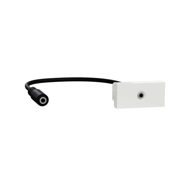 Розетка Minijack 1 модуль білий, NU343318