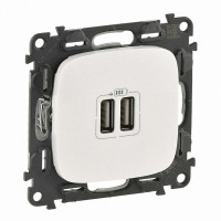 754999. Valena Allure Розетка 2хusb Заряд. Жем