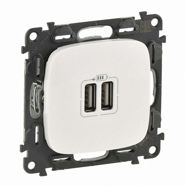 754999. Valena Allure Розетка 2хusb Заряд. Жем