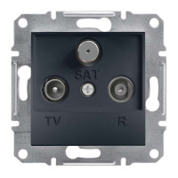TV-R-SAT РОЗЕТКА КОНЕЧНАЯ ASFORA АНТРАЦИТ, EPH3500171