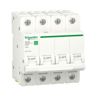 Автоматичний вимикач RESI9 Schneider Electric 63 А, 4P, крива С, 6кА , R9F12463