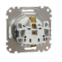 Розетка з заземленням та з захисними шторками Білий Sedna Design Schneider Electric SDD111022