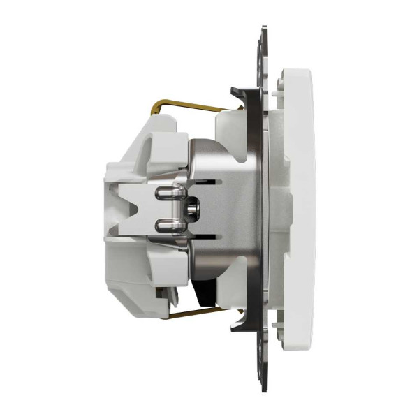 Розетка з заземленням та з захисними шторками Білий Sedna Design Schneider Electric SDD111022