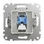 SDD111461. Компютерна розетка, одинарний роз'єм RJ45 CAT6 UTP Білий Sedna Design