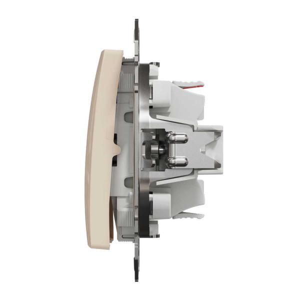 Одноклавішний перемикач Бежевий Sedna Design Schneider Electric SDD112106