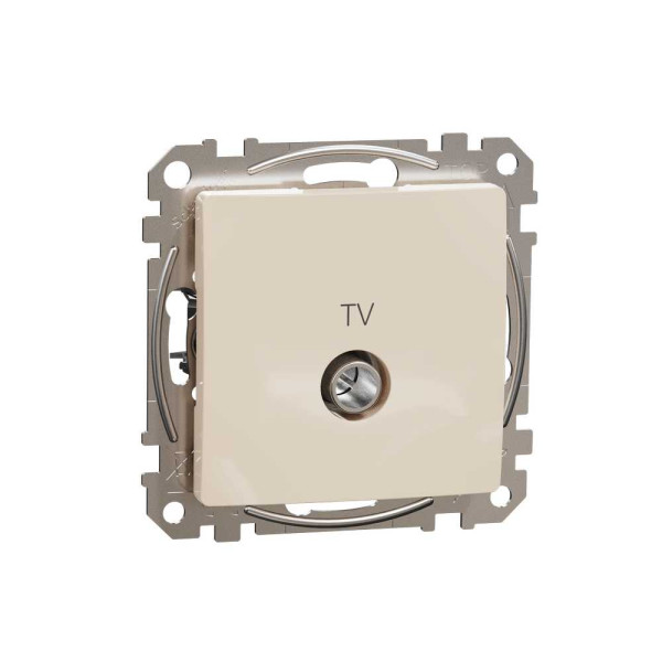 Кінцева TV розетка 4 дБ Бежевий Sedna Design Schneider Electric SDD112471