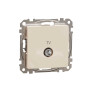 Кінцева TV розетка 4 дБ Бежевий Sedna Design Schneider Electric SDD112471