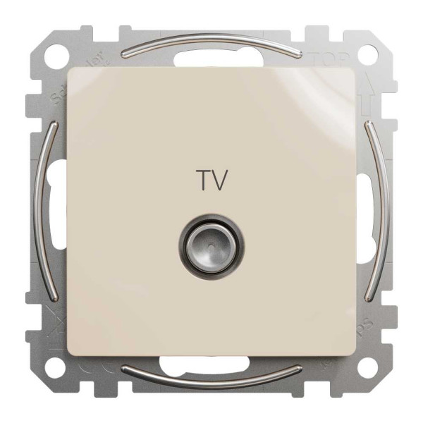 Кінцева TV розетка 4 дБ Бежевий Sedna Design Schneider Electric SDD112471