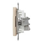 Кінцева TV розетка 4 дБ Бежевий Sedna Design Schneider Electric SDD112471