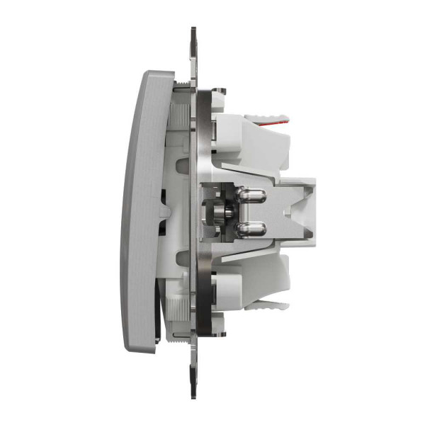 Одноклавішний перемикач Алюміній Sedna Design Schneider Electric SDD113106