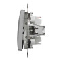 Одноклавішний перемикач Алюміній Sedna Design Schneider Electric SDD113106