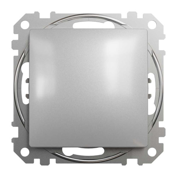 Одноклавішний перемикач Алюміній Sedna Design Schneider Electric SDD113106