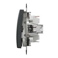 Одноклавішний перемикач Чорний Sedna Design Schneider Electric SDD114106