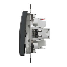 Одноклавішний перемикач Чорний Sedna Design Schneider Electric SDD114106
