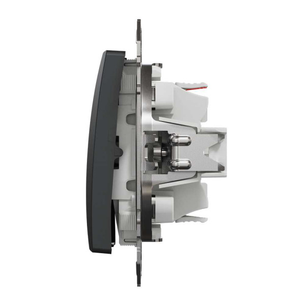 Одноклавішний перемикач Чорний Sedna Design Schneider Electric SDD114106