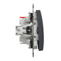 Одноклавішний перемикач Чорний Sedna Design Schneider Electric SDD114106