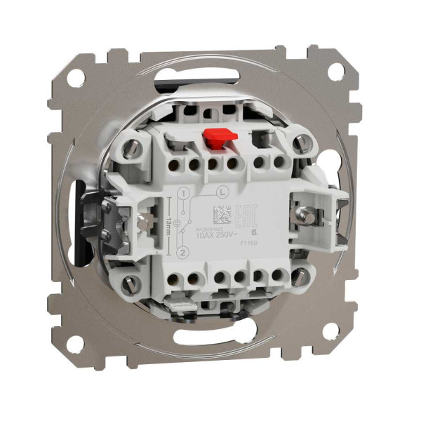Одноклавішний перемикач Чорний Sedna Design Schneider Electric SDD114106