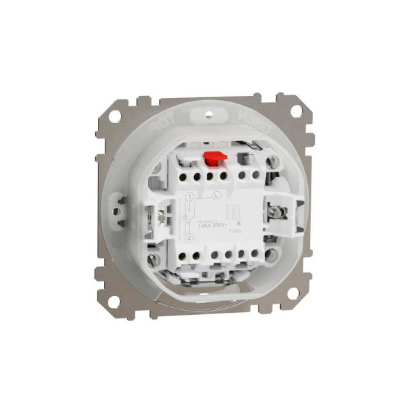 Одноклавішний перемикач IP44 Матовий алюмінійSedna Design Schneider Electric SDD270106
