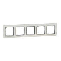 Рамка 5-постова Штучне Біле скло Sedna Elements Schneider Electric SDD360805