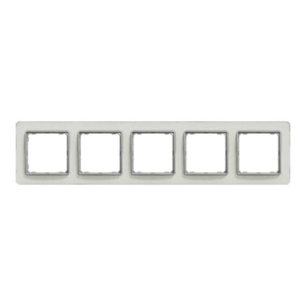 Рамка 5-постова  Штучне Біле скло Sedna Elements Schneider Electric SDD360805
