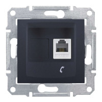 ТЕЛЕФОННА РОЗЕТКА RJ11 SEDNA ГРАФІТ, SDN4101170