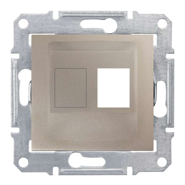 НАКЛАДКА ДЛЯ 1 МОДУЛЯ AMP/MOLEX КАТЕГОРІЇ 5e 6 UTP SEDNA ТИТАН, SDN4300668