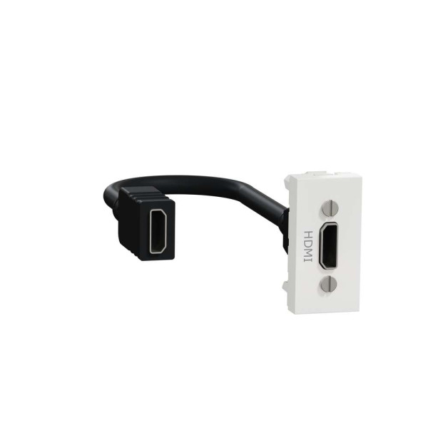 Розетка HDMI, 1 модуль білий, NU343018
